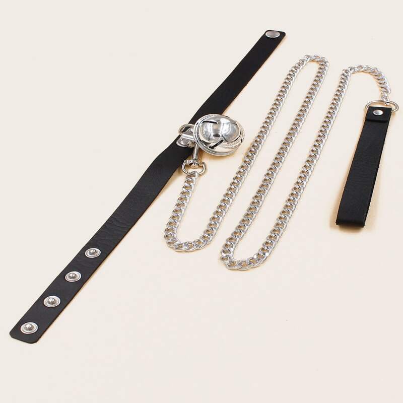 

Bell Decor Choker, Black