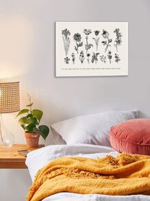 Pintura de pared con estampado sin marco - Caqui - Ver 8