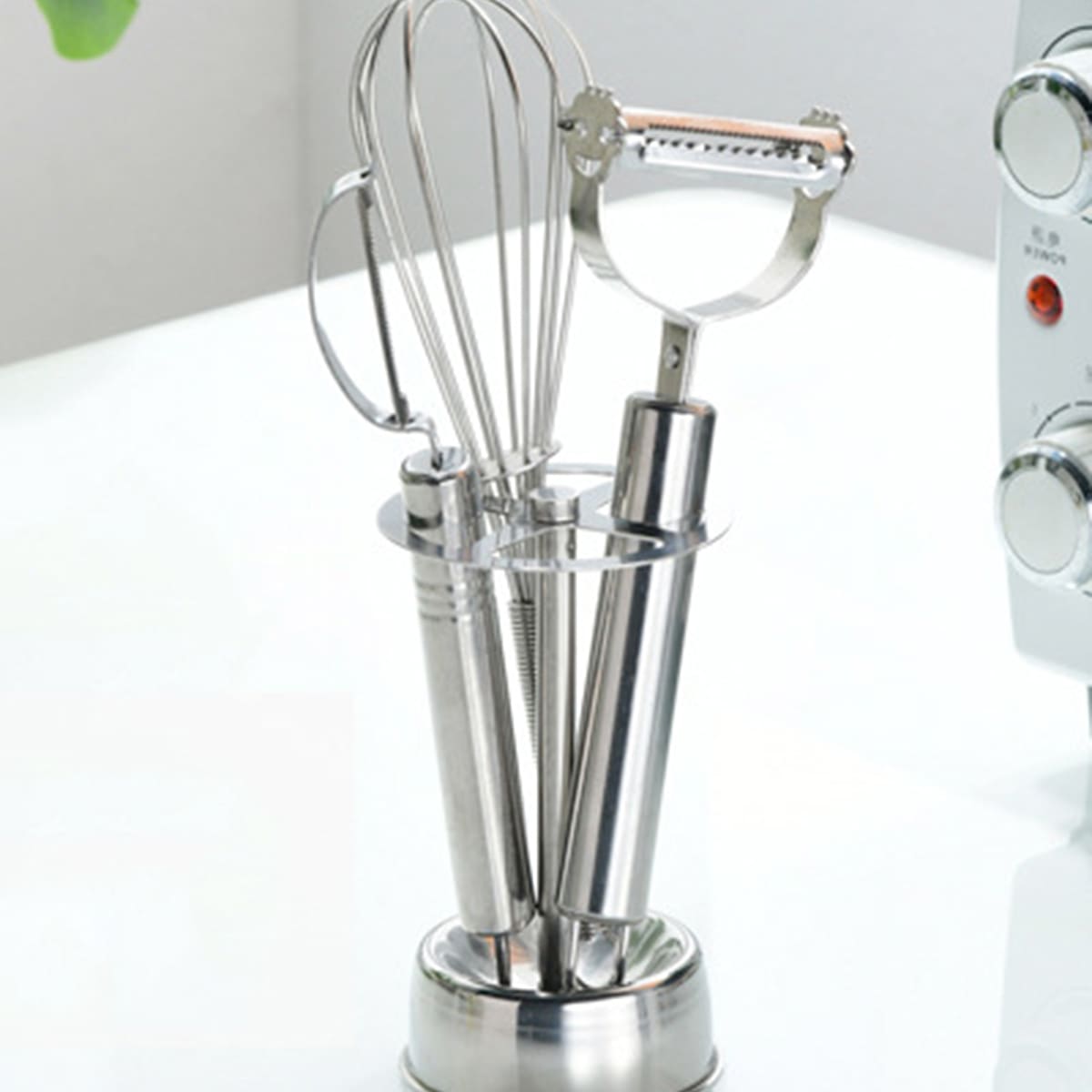 

1pc Multifunction Stainless Steel Storage Rack, Silver