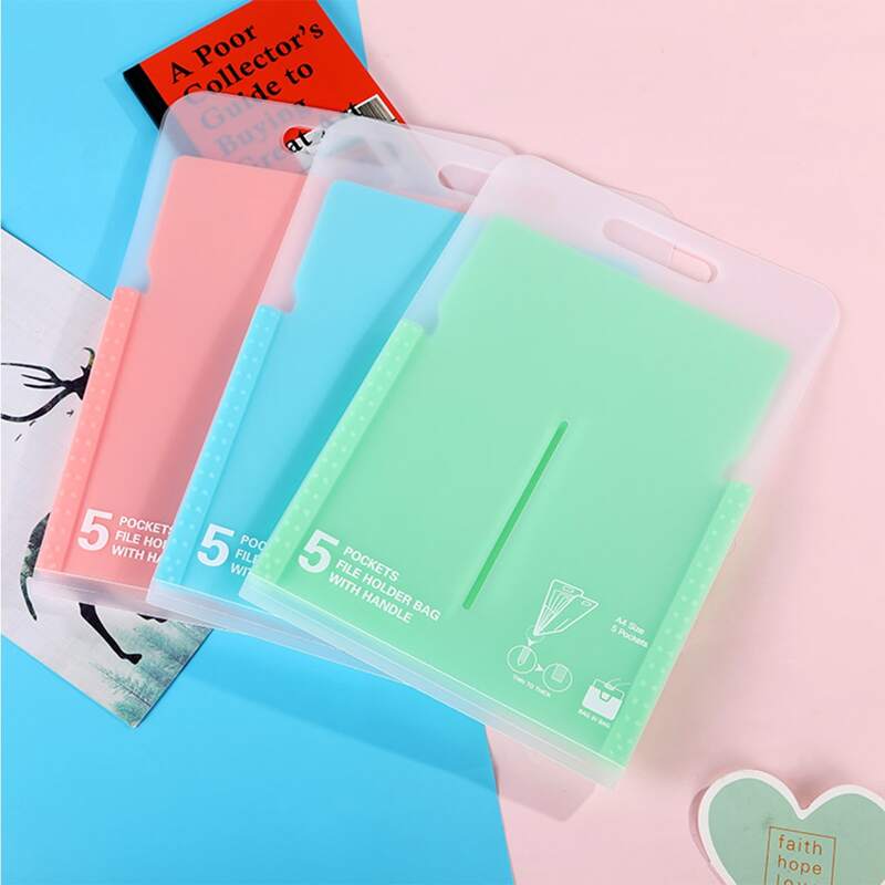 

1pc Random Color File Holder Bag, Multicolor