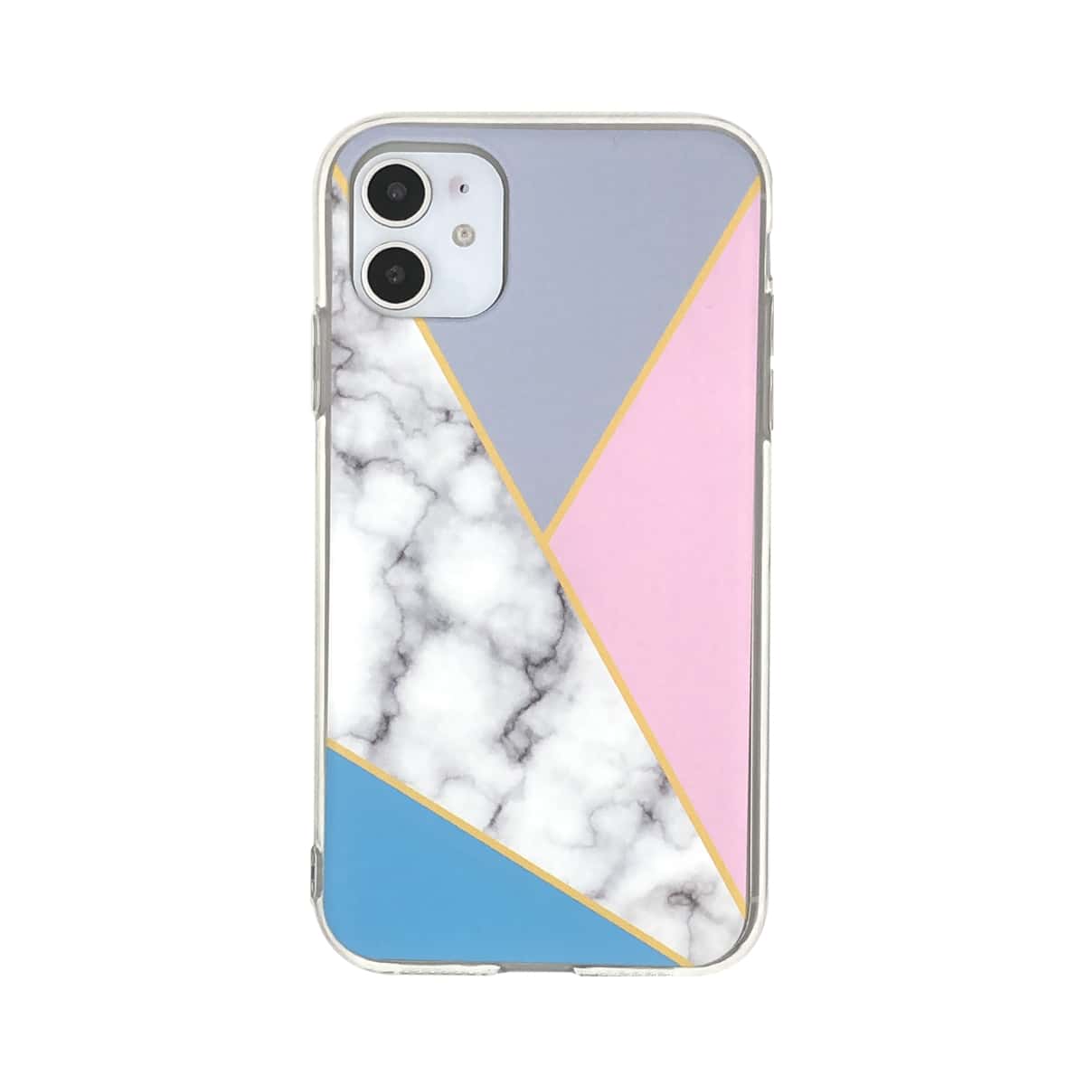 

1pc Geo Print iPhone Case, Multicolor