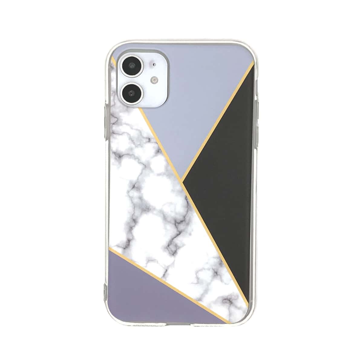 

1pc Geo Print iPhone Case, Multicolor