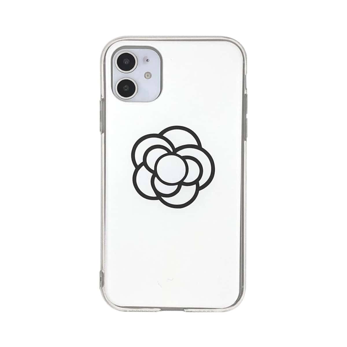 

1pc Line Drawing Print iPhone Case, Black and white