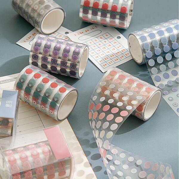 

1roll Random Pattern Wide Material Sticker, Multicolor
