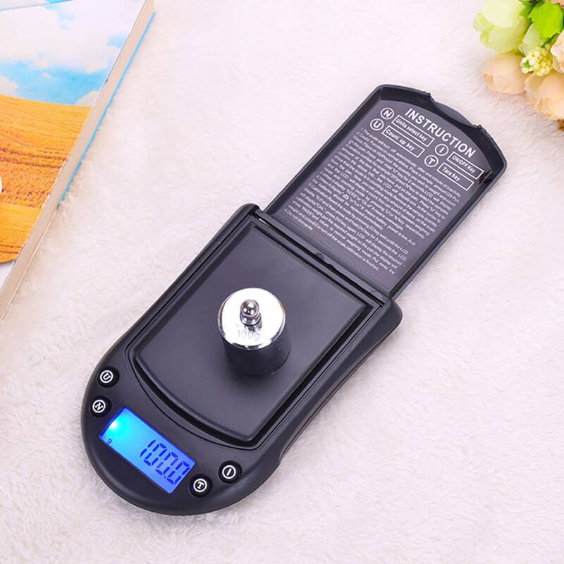 

1pc Mini Electronic Food Scale, Black