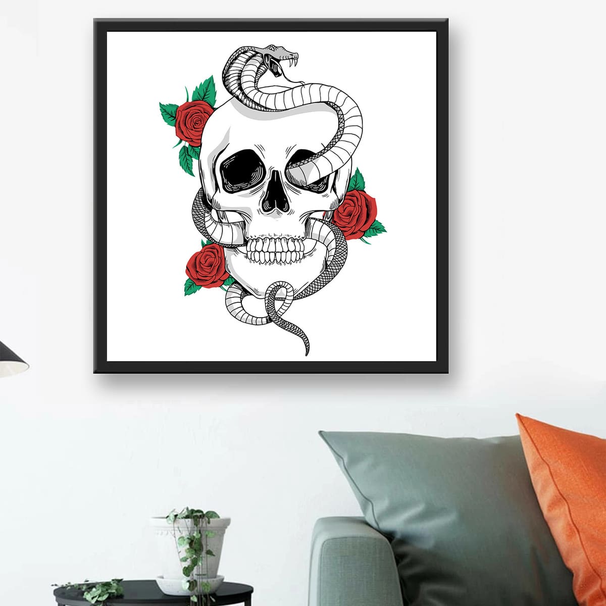

Skull Print DIY Diamond Painting, Multicolor