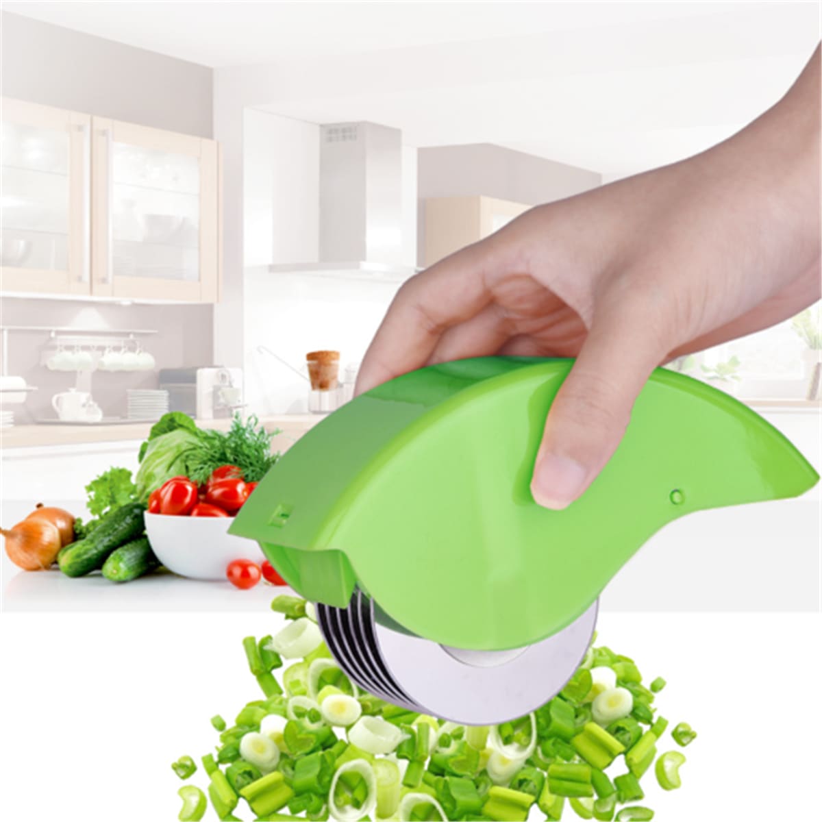 

Vegetables Roller Cutter, Green