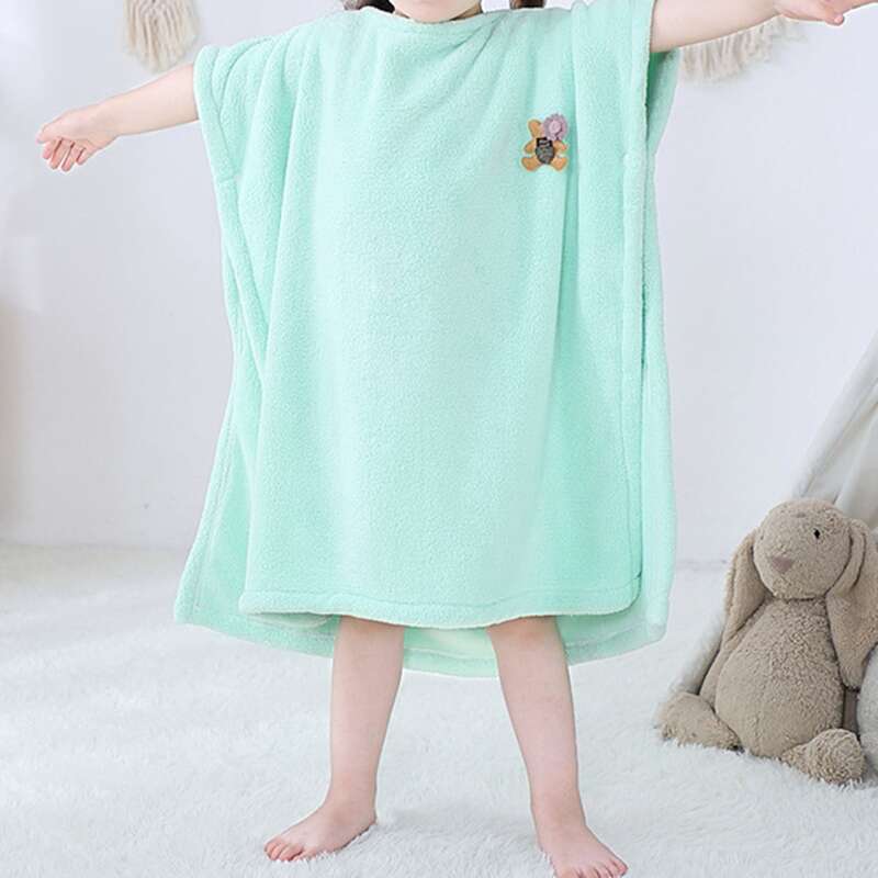 

Kids Cartoon Design Bath Towel, Lime green