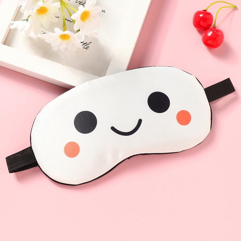 

Cartoon Graphic Eye Cover, White