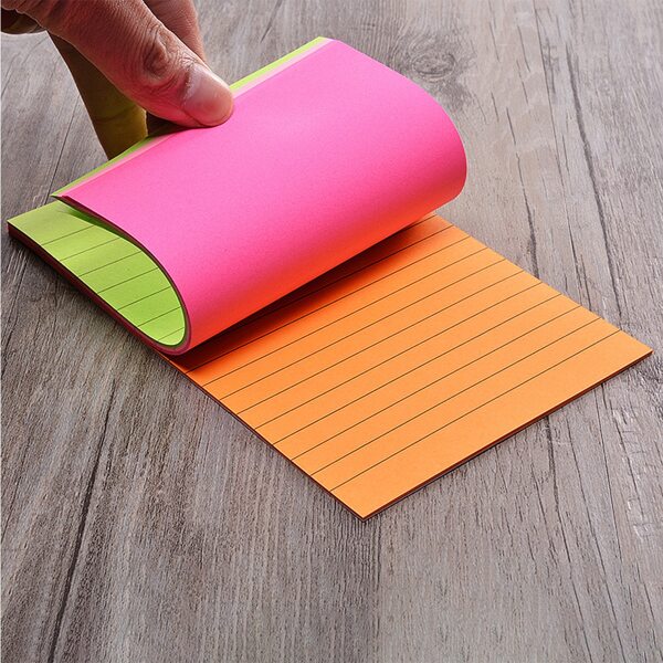 

1pack Plain Random Memo Pad, Multicolor