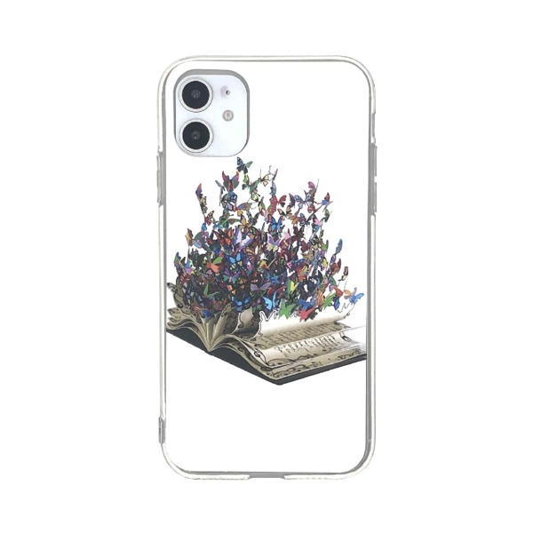 

Чехол для iPhone с рисунком бабочки и книги 1шт, Многоцветный