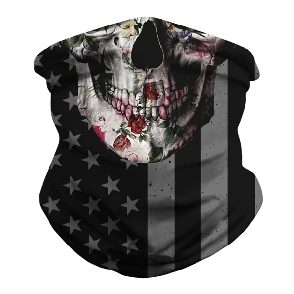

Skull Pattern Sun Protection For The Face, Multicolor