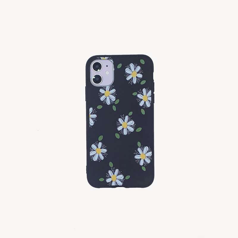 

Floral iPhone Case, Black