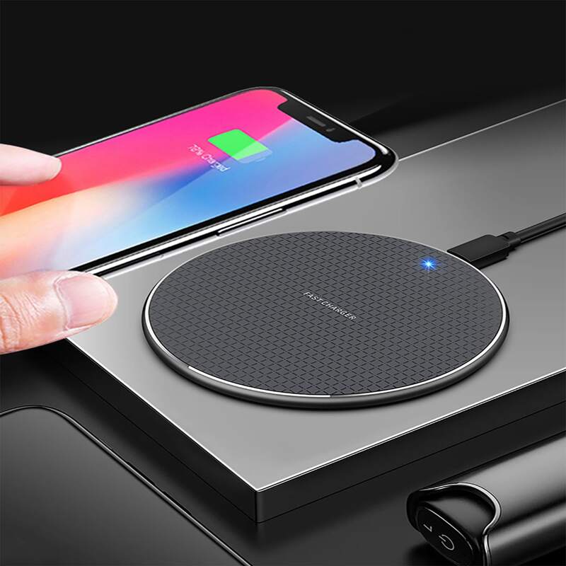 

1pc Wireless Phone Charger, Black