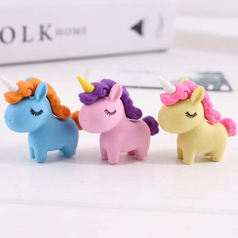 

2pcs Random Unicorn Design Eraser, Multicolor