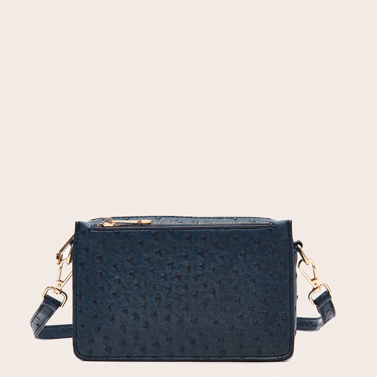 

Textured Crossbody Bag, Blue