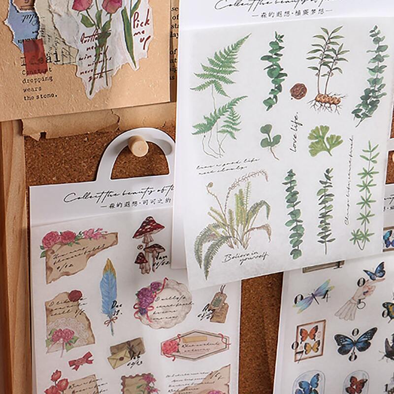 

2packs Plants Print Random Sticker, Multicolor