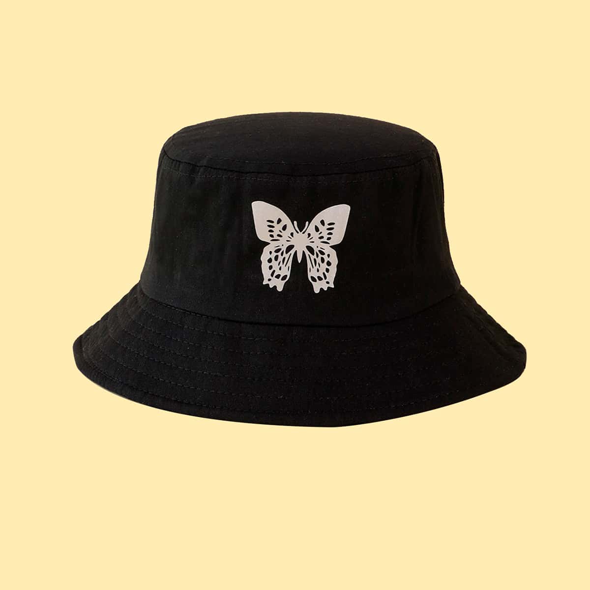 

Luminous Butterfly Bucket Hat, Black