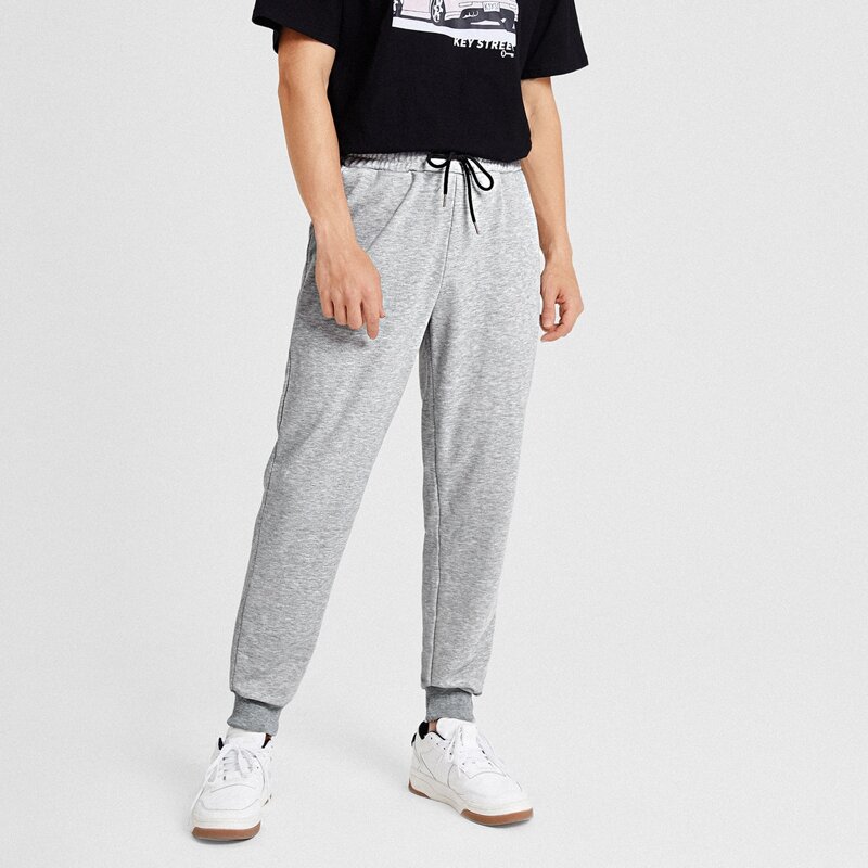 

Guys Solid Sweatpants, Light grey