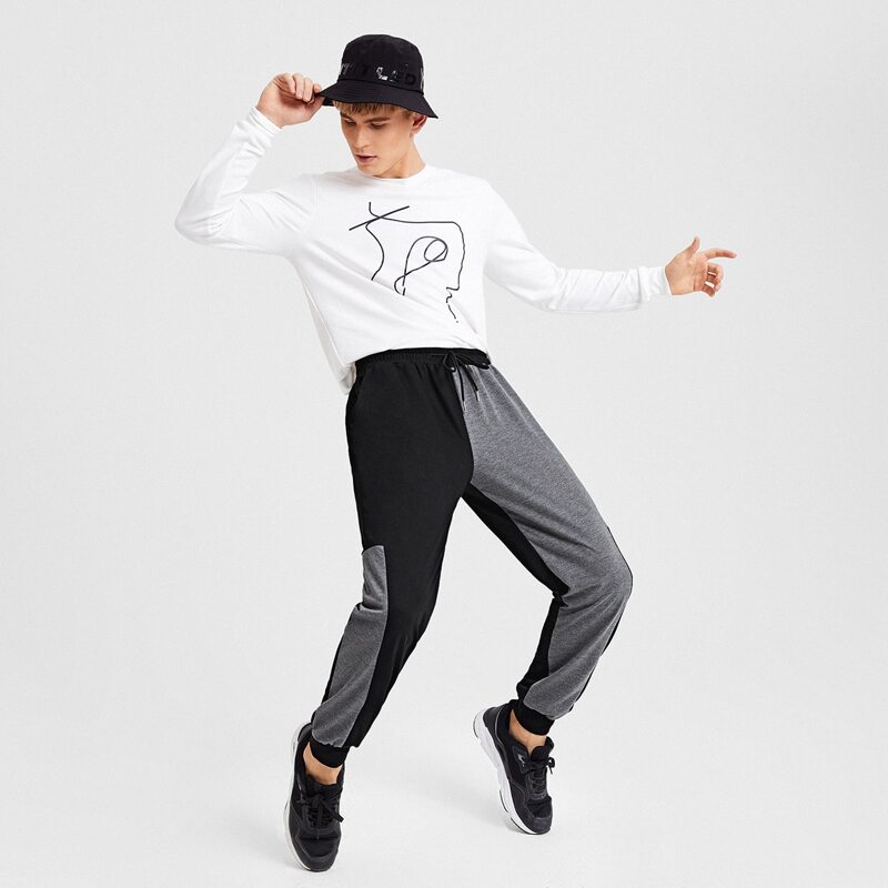 

Guys Colorblock Sweatpants, Multicolor