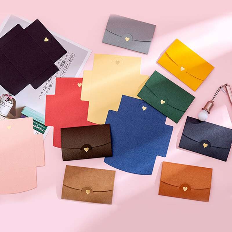 

5pcs Random Color Hot Stamping Envelope, Multicolor
