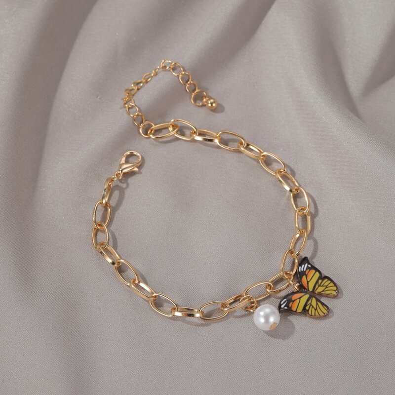 

Butterfly Chain Bracelet, Gold