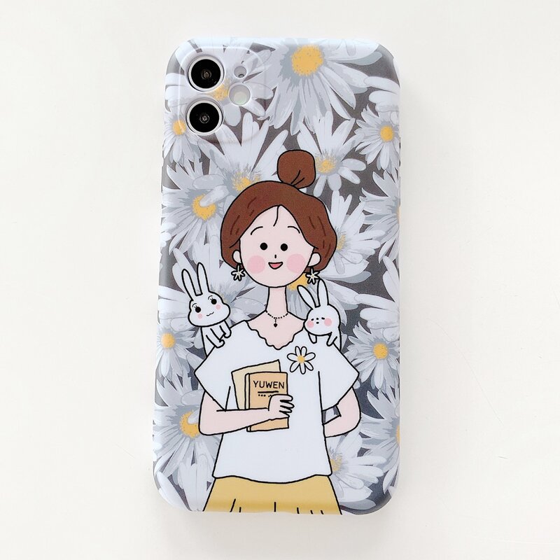 

1pc Cartoon Graphic iPhone Case, Multicolor