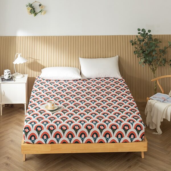 

Flower Print Fitted Sheet, Multicolor