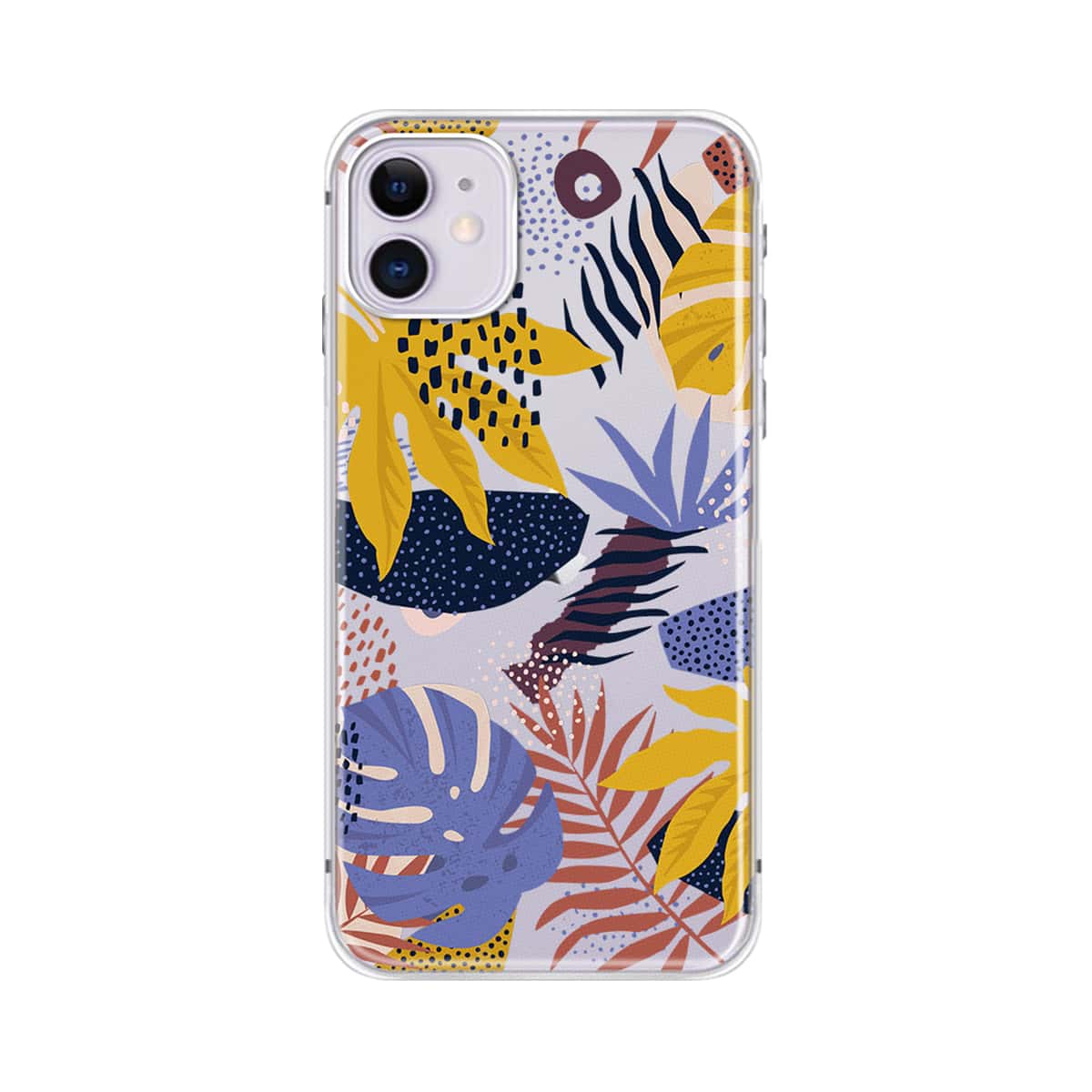 

Tropical Leaf Print iPhone Case, Multicolor