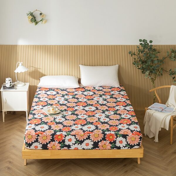 

Flower Print Fitted Sheet, Multicolor