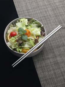 4對不銹鋼筷子 - 銀色 - 查看 4