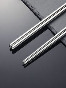4對不銹鋼筷子 - 銀色 - 查看 7