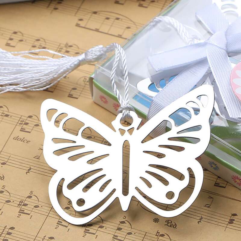 

2pcs Butterfly Shaped Bookmark, Multicolor