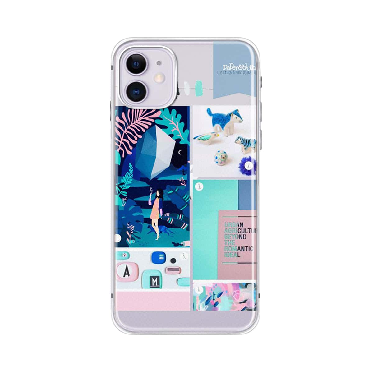 

Aesthetic Collage iPhone Case, Multicolor