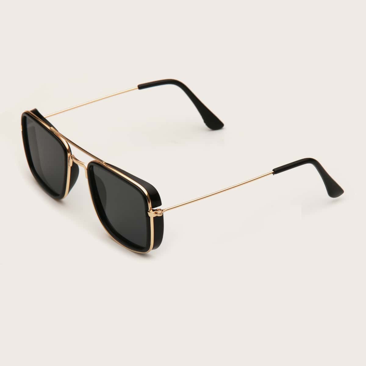 

Top Bar Metal Frame Sunglasses, Black
