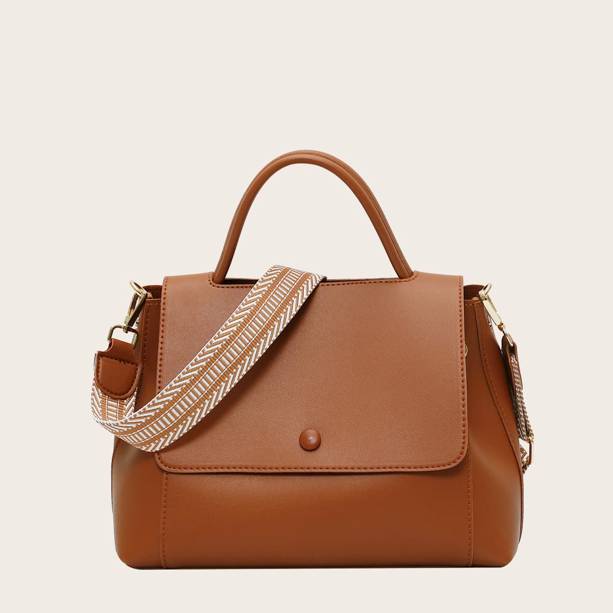 

Minimalist Satchel Bag, Brown