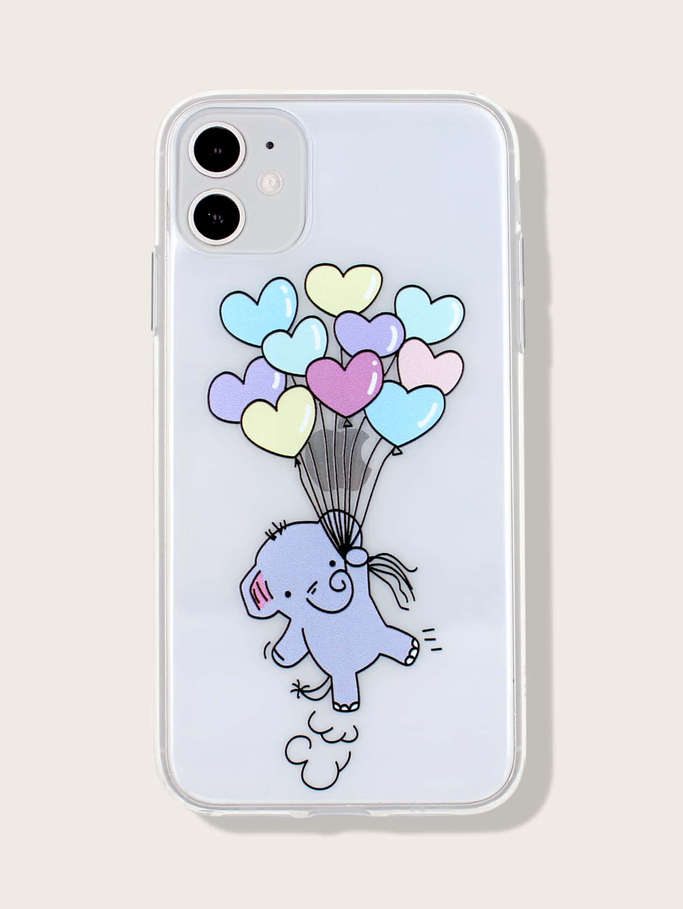 1pc Cartoon Graphic Case Compatible With iPhone - Multicolor - View 1