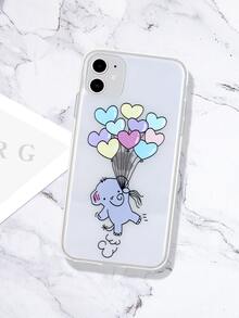 1pc Cartoon Graphic Case Compatible With iPhone - Multicolor - View 2