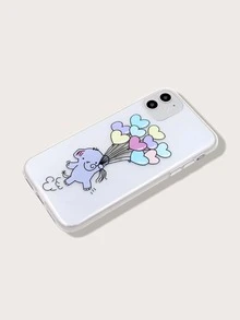 1pc Cartoon Graphic Case Compatible With iPhone - Multicolor - View 3
