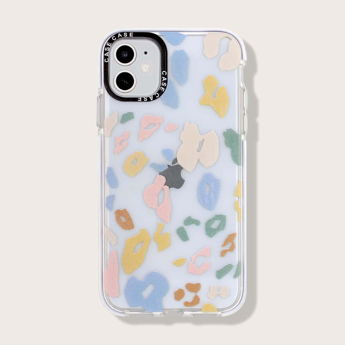 

Multicolored Leopard Print iPhone Case, Multicolor