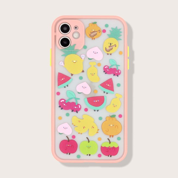 

Чехол для iPhone с мультипликационным рисунком 1шт, Многоцветный