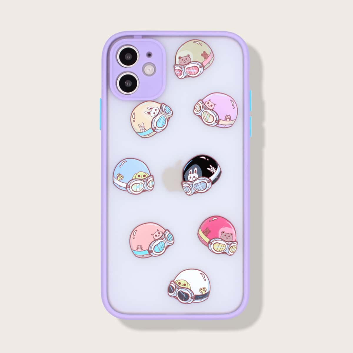 

1pc Cartoon Graphic iPhone Case, Multicolor