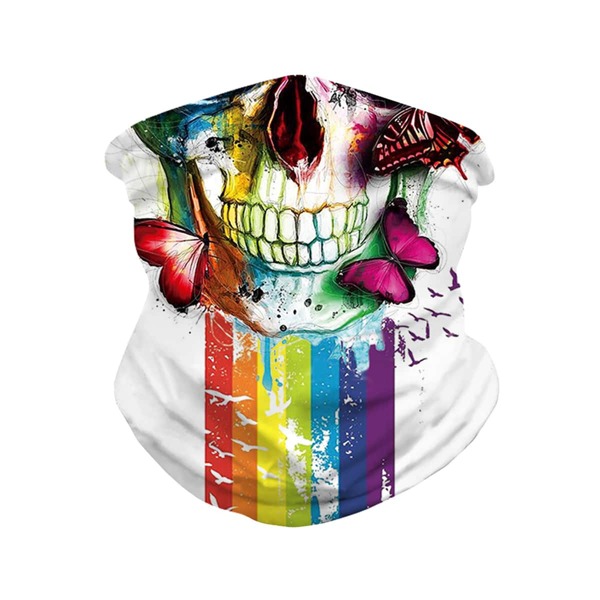 

Skull Pattern Sun Protection For The Face, Multicolor
