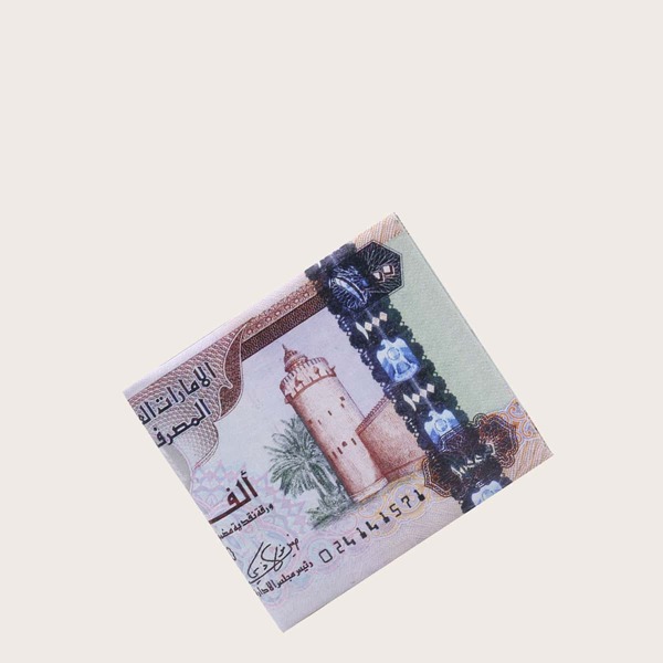 

Men Money Design Purse, Multicolor