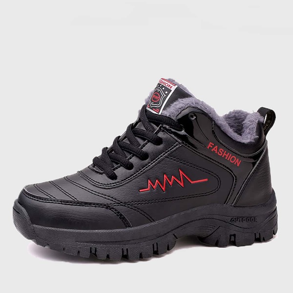 

Men Lace-up Front Wide Fit Sneakers, Black