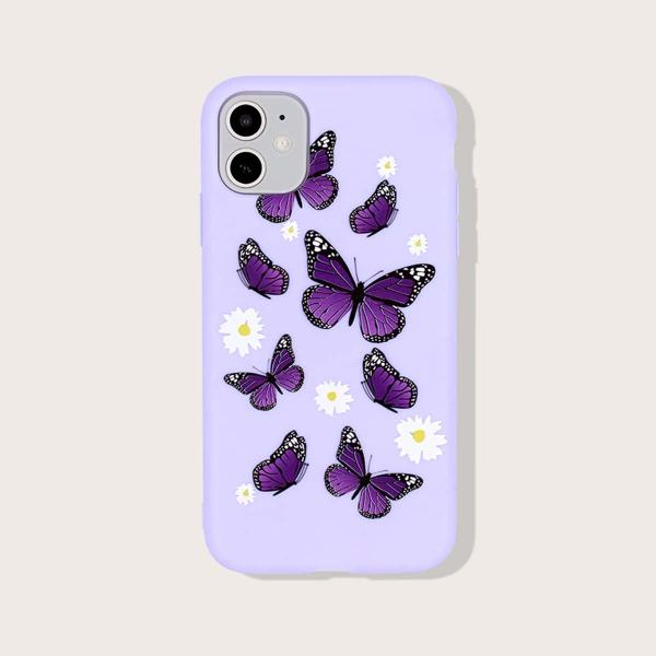 

Чехол для iPhone с принтом бабочки 1шт, Многоцветный