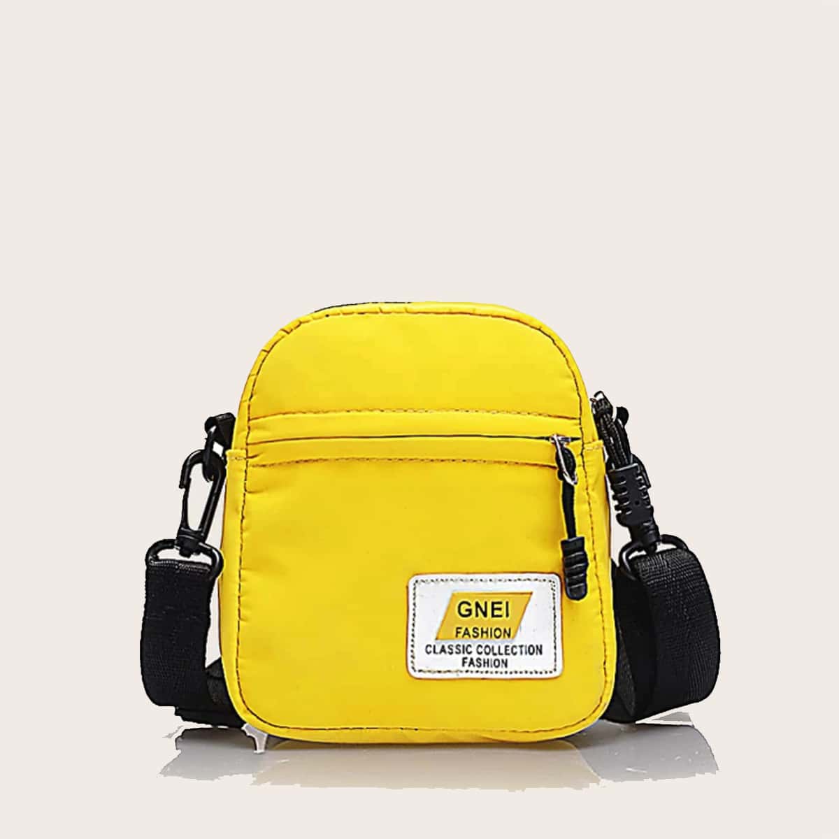 

Patch Zip Crossbody Bag, Yellow bright