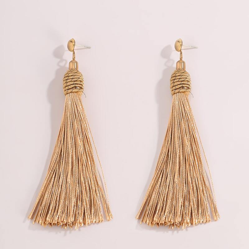 

Tassel Drop Earrings, Gold