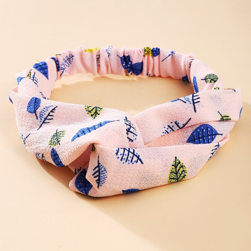 

1pc Leaf Headband, Baby pink