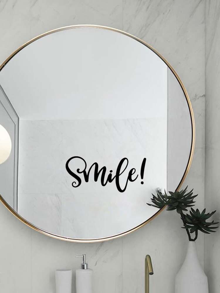 Letter Graphic Wall Sticker, Black Self Adhesive Wall Art Decal For Home Decor, Stickers, Wall Decal, Vinyl Decal For Home Decorations, Spring Decoration Items Refresh Your Home, Festival Decoration Stickers Gifts Birthday Graduation